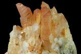 Natural, Red Quartz Crystal Cluster - Morocco #134221-2